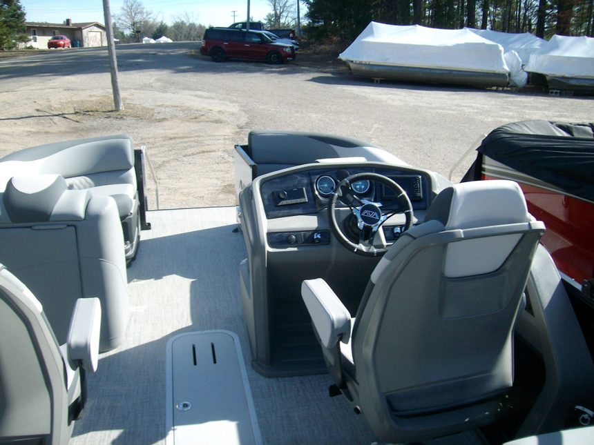 2026 23' LSZ QL Tri Toon 250hp Honda Charcoal