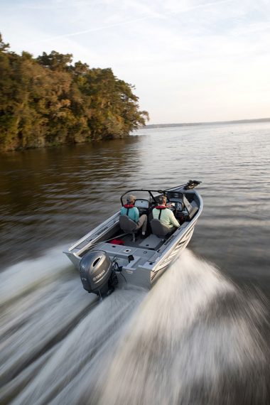Smokercraft boat with Yamaha F75 motor