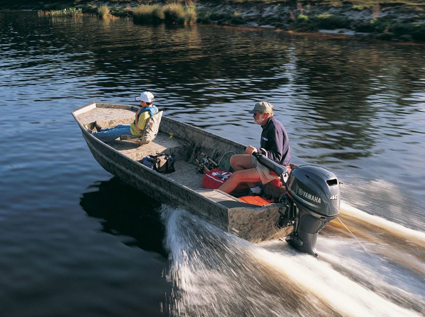 WarEagle boat with Yamaha F40 motor